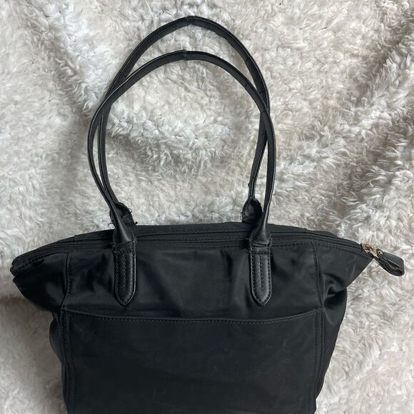 Michael Black Nylon Medium shoulder bag with gold tone hardwares. - Picture 2 of 15